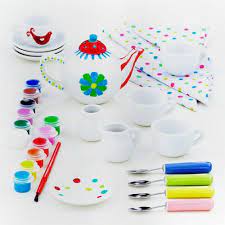 Paint Your Own Tea Set Craft Kit Diy Tea Party Tea Party Tea Set