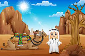 Three hundred æsop's fables/the camel and the arab. Arab Boys With Camels In The Desert Animal Quilts Animal Coloring Pages Moral Stories For Kids