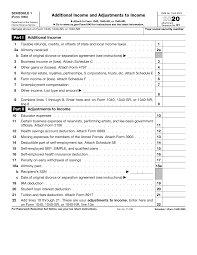 Form 1040 is one of the three irs tax forms prepared for personal federal income tax returns by native residents in the us for tax purposes. Https Www Irs Gov Pub Irs Pdf F1040s1 Pdf
