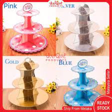 Woi woi , kenapa ni ? New Ready Stock Hiasan Tempat Letak Kek Cawan 3 Tingkat 3 Tier Cup Cakes Stand Cupcake Stand Shopee Malaysia