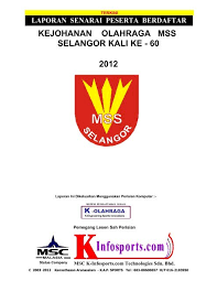 Bacaan ikrar oleh ketua kontenjen sebelum sukan di mulakan. S Elango R 2012 Kejohanan Olahraga Mss Selangor Kali Ke 60