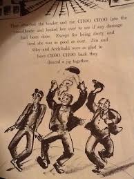 Jim Oley And Archibald Dance A Jig In Choo Choo By Virginia Lee Burton 1937 Virginia Lee Burton Dance Archibald