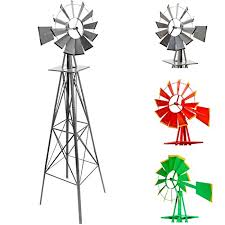 Ob sich ein windrad im garten lohnt, hängt auch davon ab, wie stark der wind in ihrer gegend weht. Grosses Garten Windrad Aus Stahl Gartenfiguren Abc