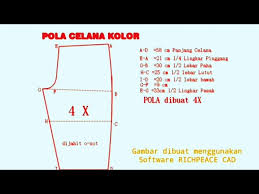 Check spelling or type a new query. Pola Celana Kolor Youtube