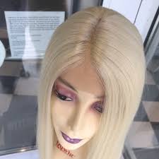 Long blonde wig middle part 613 lacefront 2020 Wig