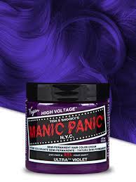 I mixed manic panic hot hot pink and manic panic ultra violet. Amazon Com Manic Panic Ultra Violet Hair Dye Classic 2pk Beauty
