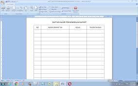 Tapi saya akan bagikan kebanyakan orang yang sering menggunakan form absensi pada saat rapat yang pernah saya ikuti. Contoh Format Daftar Hadir Pengambilan Raport Antapedia Com