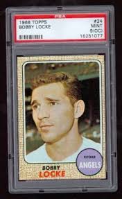 1968 Topps #24 Bob Locke California Angels Baseball Card vg