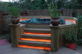 Amazing Small Backyard Jacuzzi Ideas A Little Goes Quite A Way And A Little Backyard Can Easily Acquire A Hot Tub Backyard Hot Tub Landscaping Hot Tub Outdoor