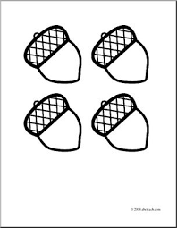 Letter a is for adam. Clip Art Acorns Coloring Page I Abcteach Com Abcteach