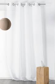 Rideau voile de lin écru avec dentelle ajourées petites fleurs dimensions : Tissu Au Metre Voile De Lin