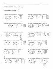 This worksheet has two pages and you might want to print only one. Finding Slope Ws 2 Answer Key Pdf Name Period Finding Slope 2 Using Slope Formula 32 1 X2 X1 Find The Slope Using The Formula M 1 Find The Slope Course Hero