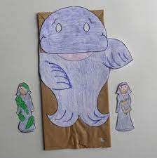 This will be the back of your puppet. Jonah Whale Puppet Bible Crafts By Jenny