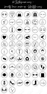 Black And White Icons For Instagram Bio Instagram Story Highlight Icons Beauty Makeup Black And Etsy In 2020 Instagram White Black And White Instagram Instagram Icons
