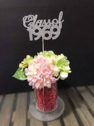 1969 Reunion Table Centerpiece Sticks 50th High School R Https Www Amazon Com Dp B07nk Reunion Centerpieces Reunion Decorations Class Reunion Decorations