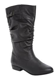 Black Boots With Brown Top Wide Calf Monica Wide Calf Boot By Cv Flex By Comfortviewa Boots Wide Calf Boots Womens Mid Calf Boots