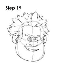 Draw Wreck It Ralph Step 19 Cartoon Drawings Disney Drawings Drawings