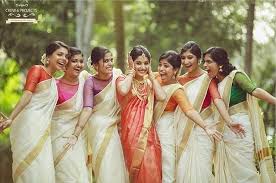 Hinduwedding Templewedding Hindubride Malayaleebride Keralabride Kerala India Malayal Indian Bridesmaids Indian Bridesmaid Dresses Kerala Wedding Saree
