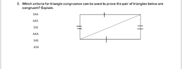 Similarly, congruent triangles are those triangles which are the exact replica of each other in terms of measurement of sides and angles. Which Criteria For Triangle Congruence Can Be Used To Prove The Pair Of Triangles Congruent Explain Socratic
