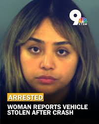 A 26-year-old woman has been arrested for allegedly filing a false police  report after she was involved in a hit-and-run crash and then tried to  report her vehicle as stolen afterwards More: