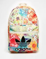 Image 1 Of Adidas Originals X Farm Floral Backpack Adidas Backpack Floral Backpack Backpacks