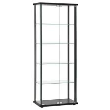 We work with artisans all over the usa to bring you the highest quality display cases and shelved curios in glass, acrylic and wood. Modern Glass Curio Cabinet W Black Frames Aptdeco