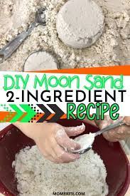 2 Ingredient Diy Moon Sand Recipe Diy Moon Sand Moon Sand Sands Recipe