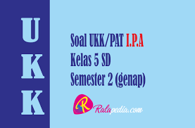 Contoh latihan soal ipa kelas 8 semester 1 & 2. Soal Ulangan Ukk Pat Ipa Kelas 5 Sd Semester 2 Dan Kunci Jawaban Ralapedia