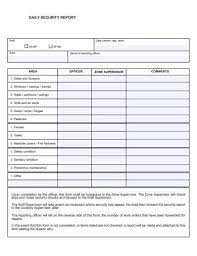 Building faults, near misses, trespass, theft etc.; Free 5 Daily Security Report Templates In Ms Word Pdf Free Premium Templates