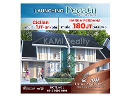 Price list citra maja raya 2019. Rumah Cluster Pecatu Residence Maja Kamirealty