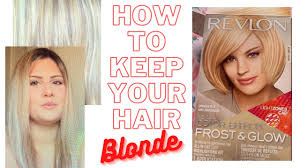 Hair that is 100 percent light gray or white cannot be frosted using bleach or powder hair lightener. How I Keep My Hair Blonde Revlon Frost Glow Highlighting Kit Youtube