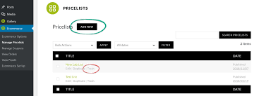 How To Create A Pricelist