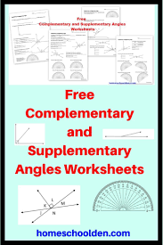 Free Complementary And Supplementary Angles Worksheets Angles Worksheet Supplementary Angles Free Math Worksheets