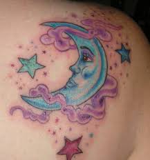 Using white ink in some of the details and the stars makes these elements pop. 40 Amazing Moon Tattoos With Meanings Body Art Guru