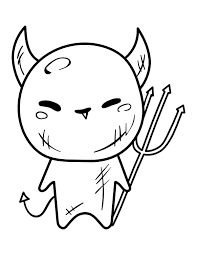 Centi another coloring page wewt. Printable Kawaii Devil Coloring Page