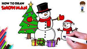 You can also print them for your family, personal classroom, scout troop, etc. How To Draw Snowman Christmas Tree Coloring Pages For Kids Christmas Drawing Easy Step By Step Youtube