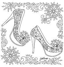 Pin On Shoes Coloring Pages For Adults