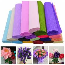 Crepe paper peonyhelloin this video tutorial you will learn how to make a. 25 250cm Crepe Paper Flower Making Wrapping Diy Scrapbooking Craft Crinkled Paper Gifts Packing Home Wedding Decoration Buy At The Price Of 1 40 In Aliexpress Com Imall Com