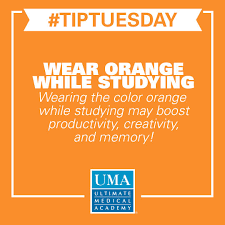 Wear Orange While Studying Study Study Tips Orange Color