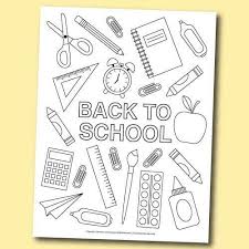 I also worked in some h Back To School Coloring Page In 2021 School Coloring Pages Coloring Pages Free Printable Crafts