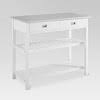 With its sleek modern design and stainless steel countertop, the chloe kitchen island/cart is ideal for adding extra counter space to your kitchen. Chloe Stainless Steel Top Kitchen Island Cart White Crosley Target