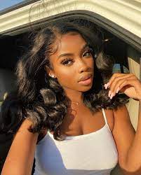 Cute Short Body Wave Hairstyle For Black Girl Fashion Style Wig Human Hair Wigs Hair Styles Body Wave Hair