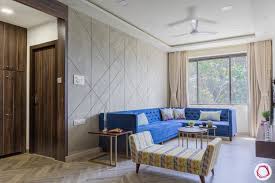 Budgeted Comfort For This 2bhk Apartment Interior Living Flat Interior Design Apartment Interior Design