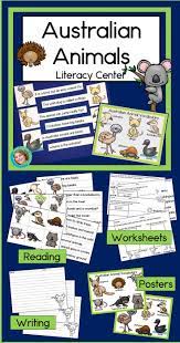 Australian Animals Can Be Scary Dangerous Or Cute Help Your Kindergarten First And Second Grade Stude Australian Animals Animal Sentence Vocabulary Posters
