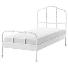 Sagstua Bed Frame White Luroy Twin Ikea Bed Frame Bed Slats Curved Headboard