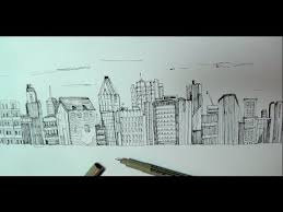 How To Draw A Panoramic City Skyline Or Cityscape With Buildings Youtube Learn to draw a downtown city scape the easy way. how to draw a panoramic city skyline or cityscape with buildings