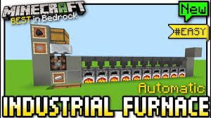 Minecraft Bedrock Industrial Furnace Automatic Redstone Tutorial Mcpe Xbox Switc In 2020 Minecraft Farm Minecraft Redstone Creations Minecraft Blueprints