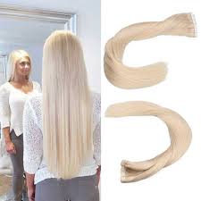 They are perfect for those who want to have i woke up like this hair. Toysww 100 Real Human Hair Russian Hair Tape In Hair Extensions Blonde 60 For Woman Machine Made Remy Hair 20 40pcs Tape Hair Extensions Aliexpress