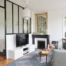 Cote Maison Sur Instagram La Verriere Transforme Le Salon Et Lui Offre Plus De Luminosite Plus De Perspective Inspirez Vous Avec 20 Flat Screen Ambiance