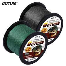 Goture Brand Braided Fishing Line 500m 547yards Multifilament Pe 4 Strands Fishing Line Japan Technology Best Fishing